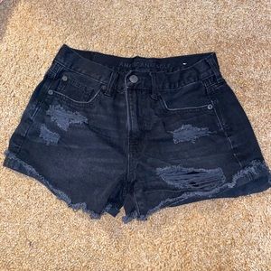 AEO Black Jean Shorts